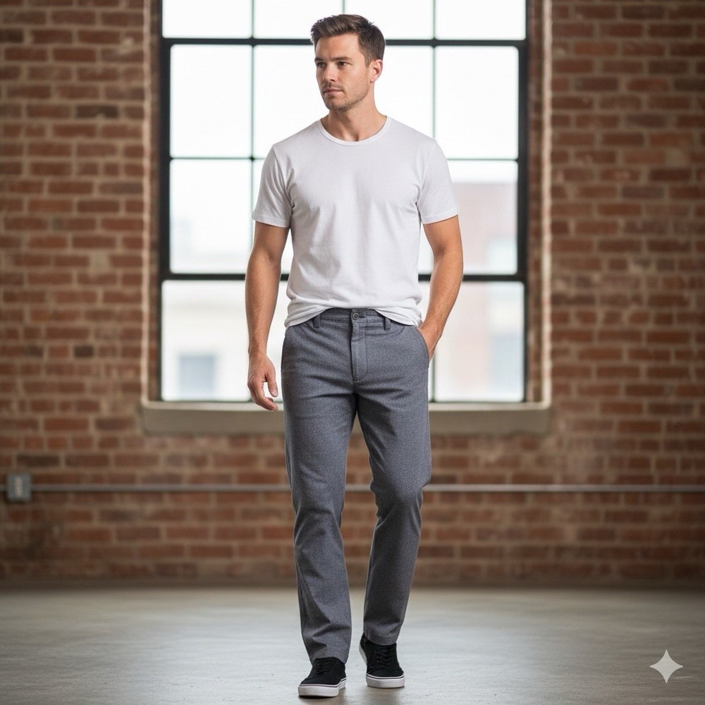 Under Armour Mens Size 34x30 Golf Pants Heathered Grey Performance Flat Front